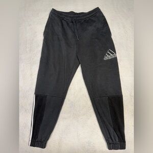 Adidas Men's‎ Medium Black Essential Polar Fleece Jogger Pants GV5299